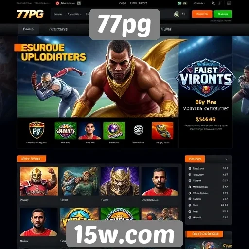 Interface do usuário do 77pg é intuitiva